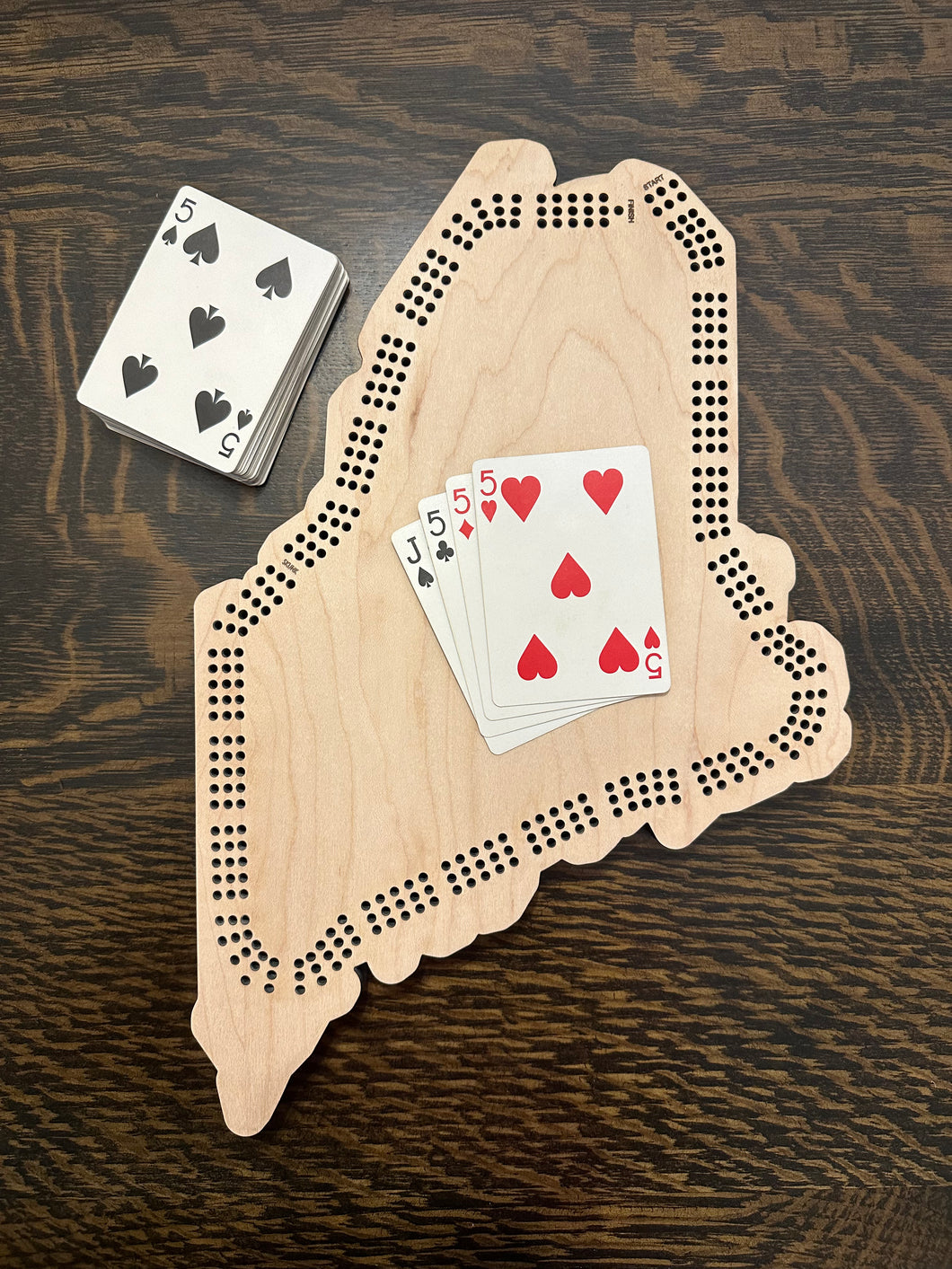 Maine Cribbage Board - Customizable (2-6 person)