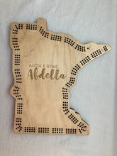 Load image into Gallery viewer, Minnesota Cribbage Board - Customizable (2-6 person)
