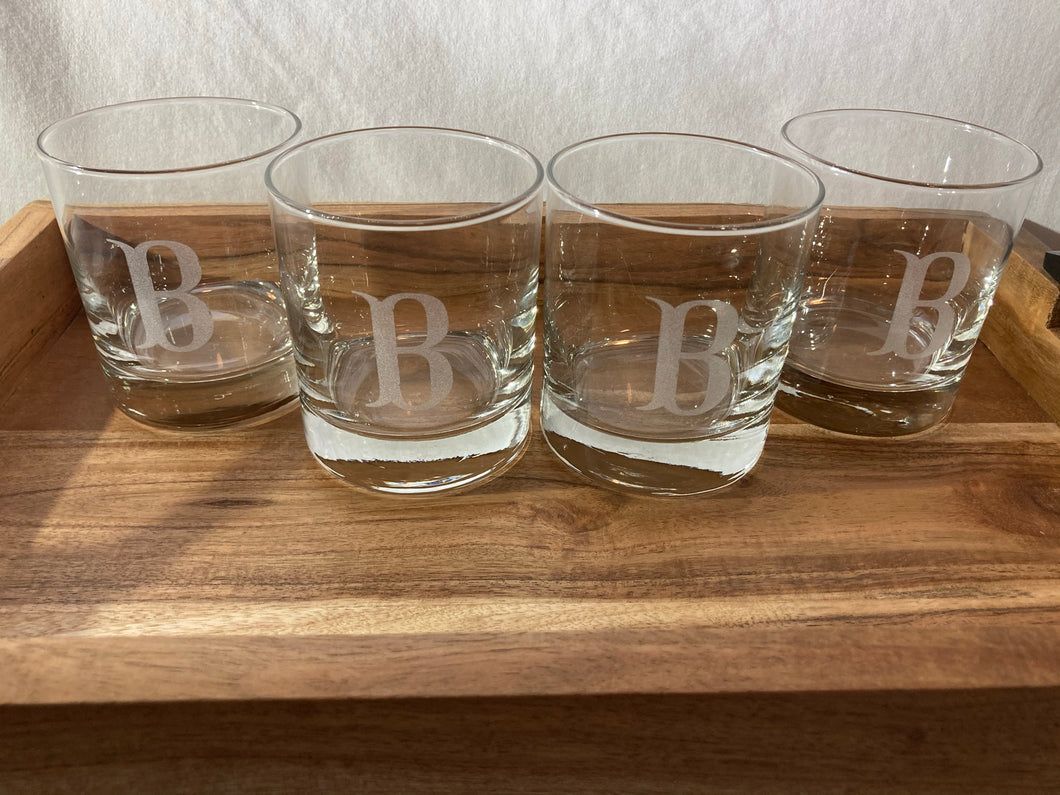 Custom Image on 10.25oz Whiskey Glasses, 4 pack