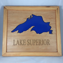 Load image into Gallery viewer, Lake map custom home decor wall hanging, 14&quot; x 11&quot;
