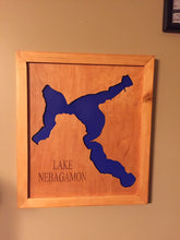 Load image into Gallery viewer, Lake map custom home decor wall hanging, 14&quot; x 11&quot;
