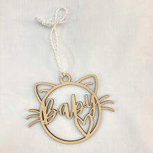 Load image into Gallery viewer, Personalized Custom Laser Cut Name Christmas Ornaments for Cats
