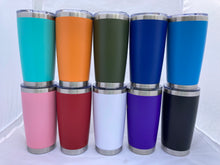 Load image into Gallery viewer, Custom logo, 20oz insulated tumblers.
